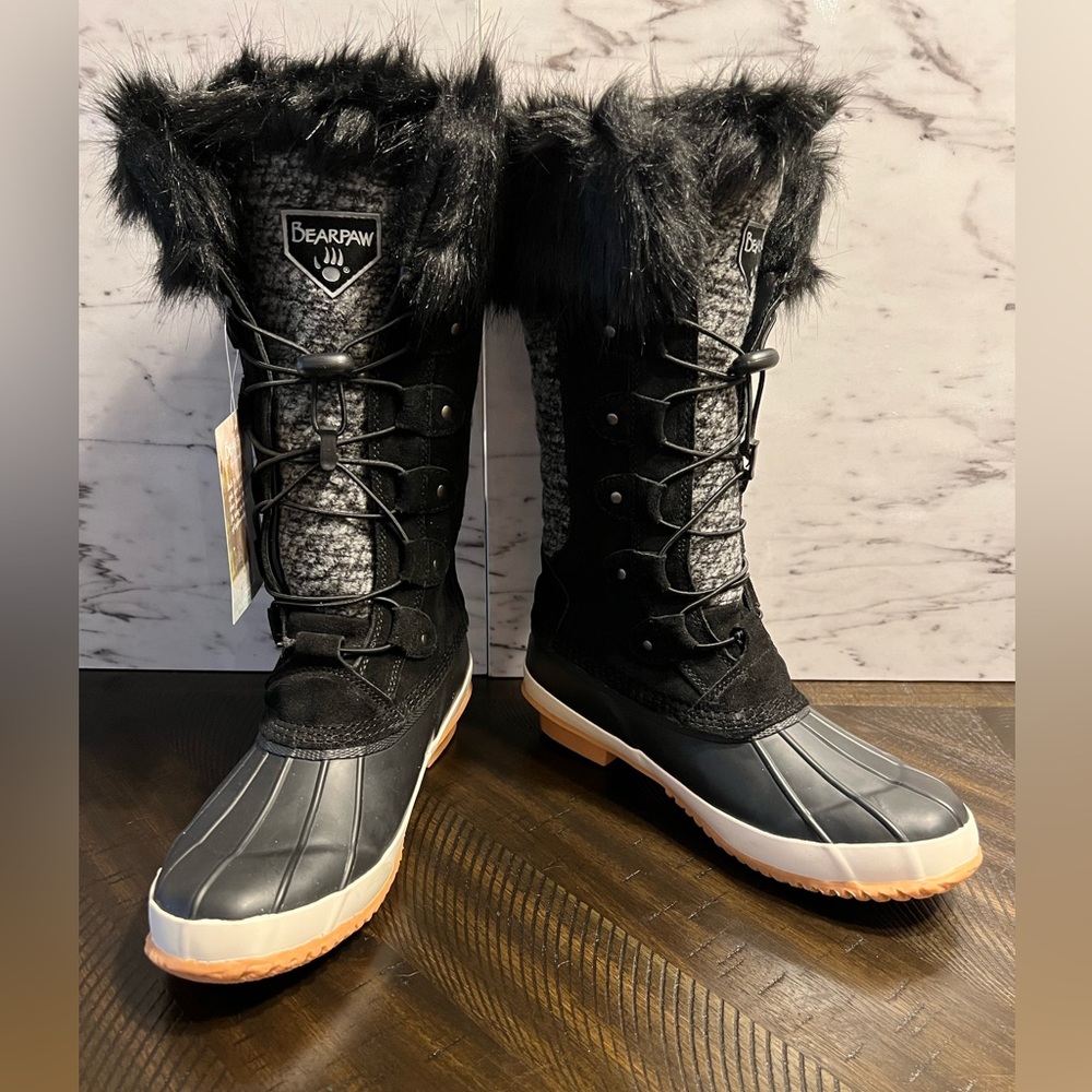 BearPaw Rory Winter Snow Duck Boot size 7 NEW